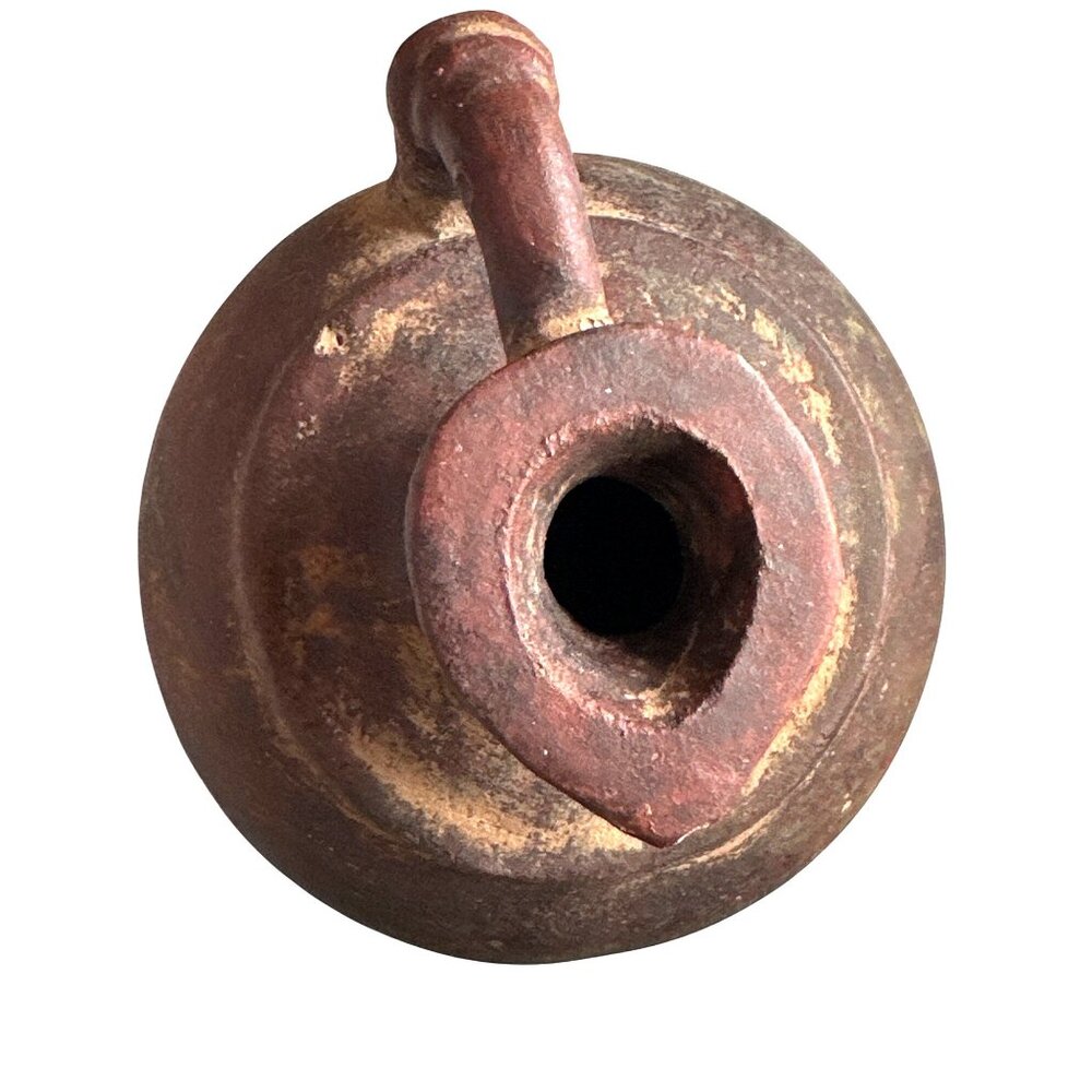 Mexican Terracotta Olla Vessel Rustic Folk Pottery Sculptural Deco Vintage Water - Picture 8 of 12